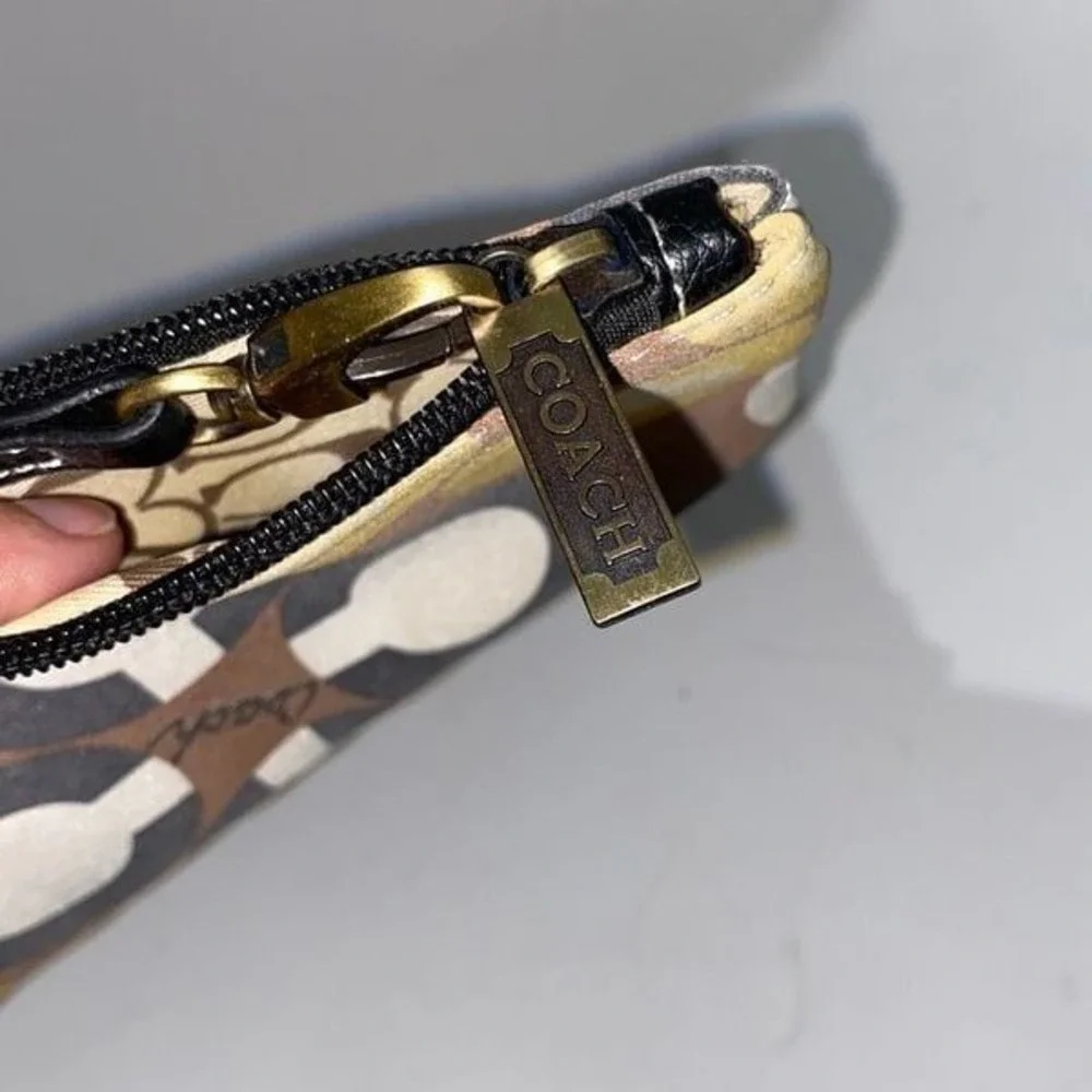 Coach Women's‎ Multicolor Detachable Strap Monogram Wristlet